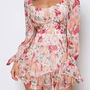 Off Shoulder Ruffle Romper
